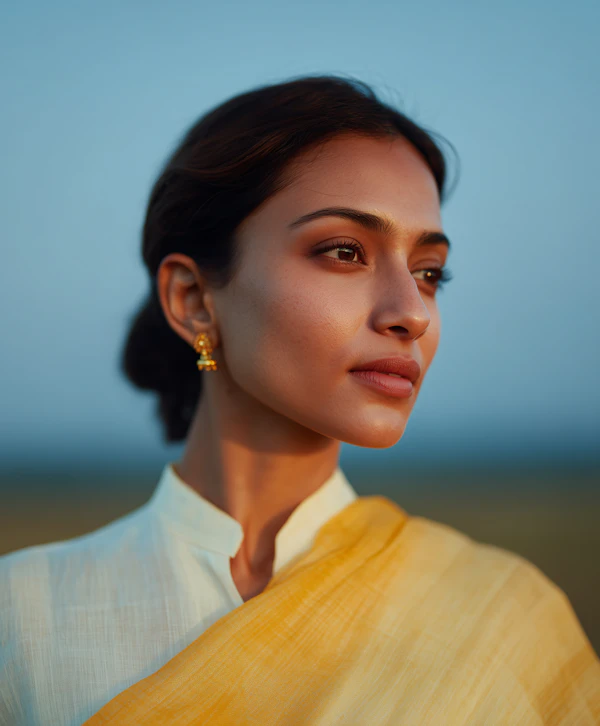 Woman in Serene Setting