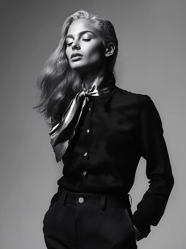 Elegant Monochrome Portrait