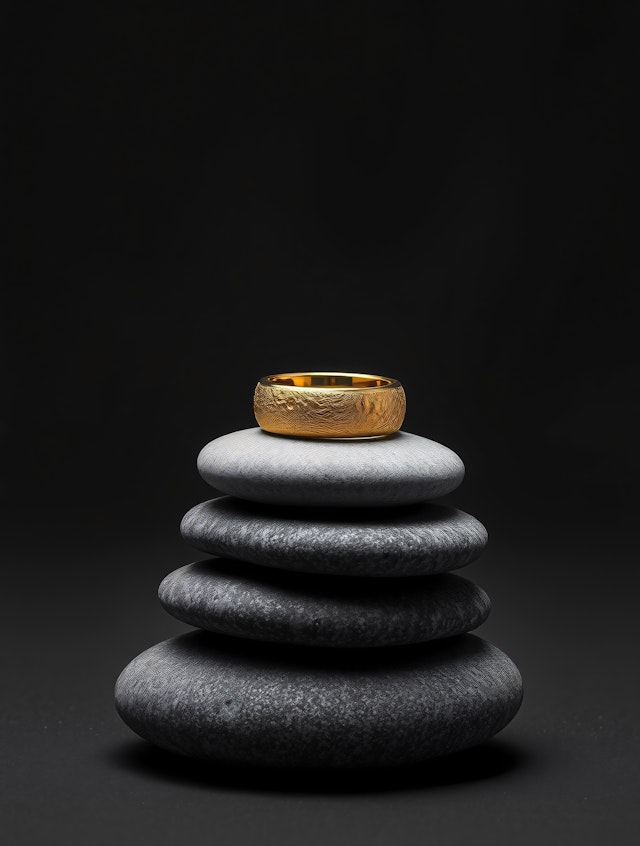 Golden Ring on Stones