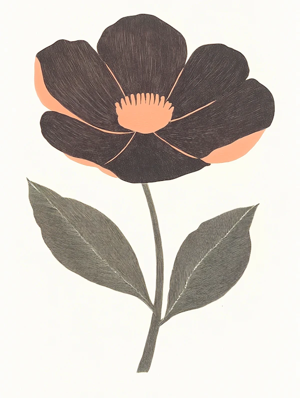 Minimalist Flower Art