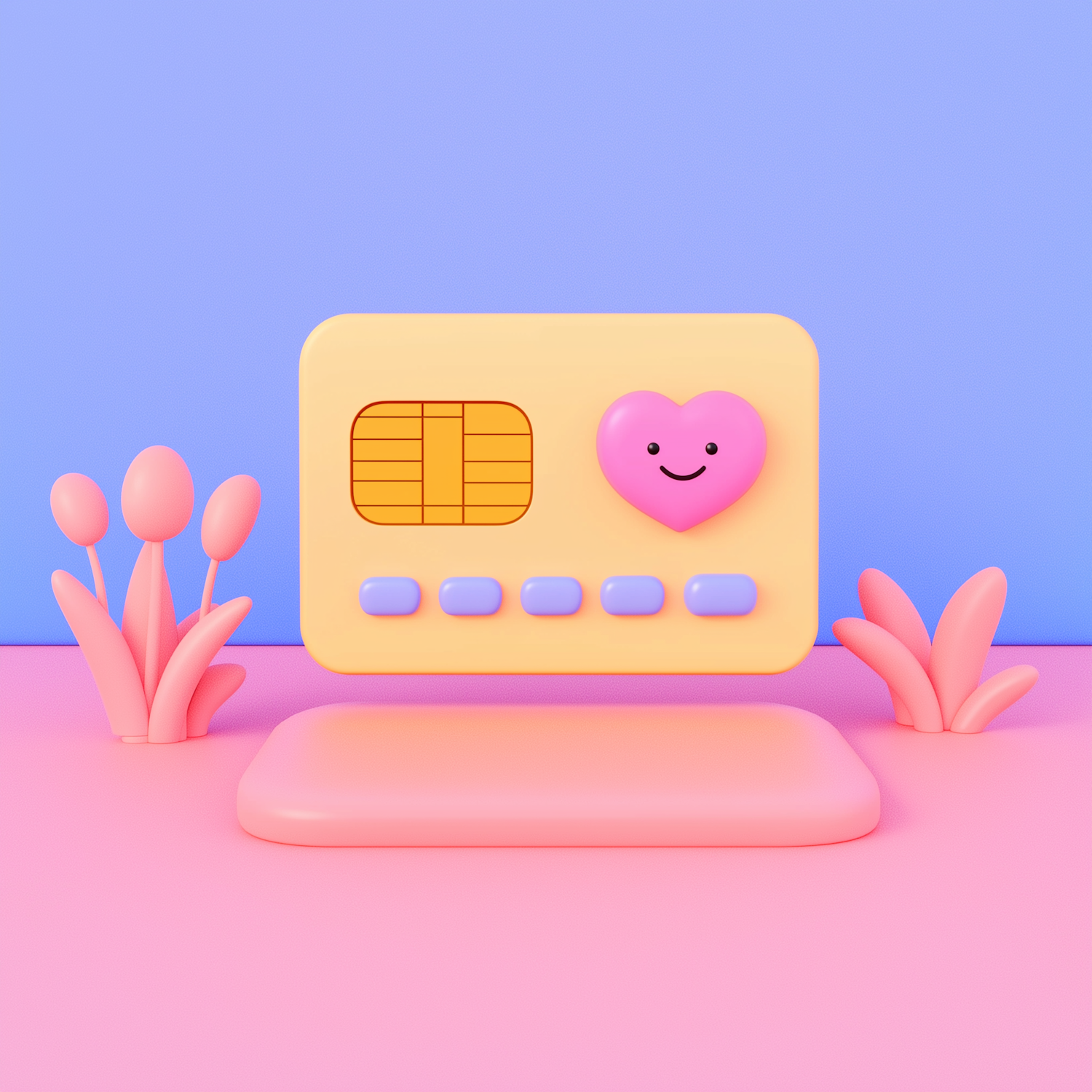 Anthropomorphic SIM Card Illustration