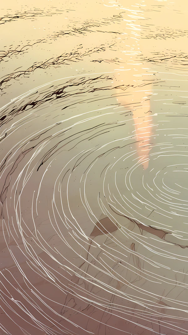 Abstract Water Ripples