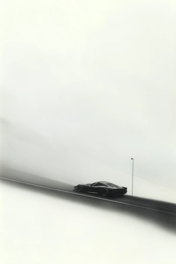 Sleek Black Sports Car
