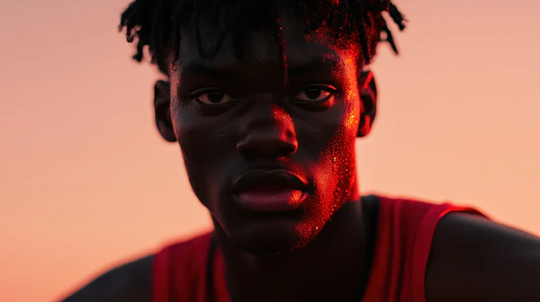 Dramatic Red Portrait