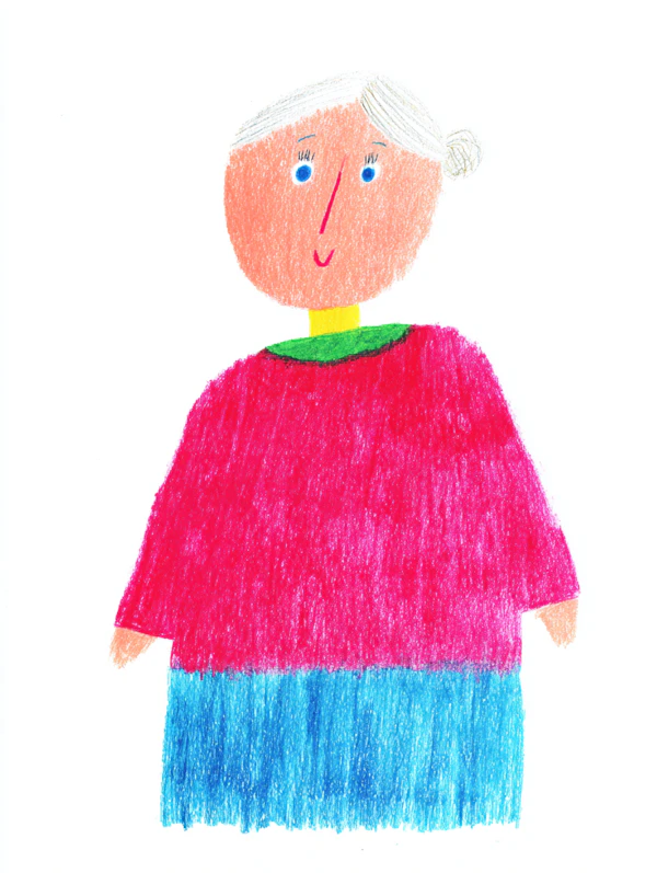 Cheerful Crayon Portrait