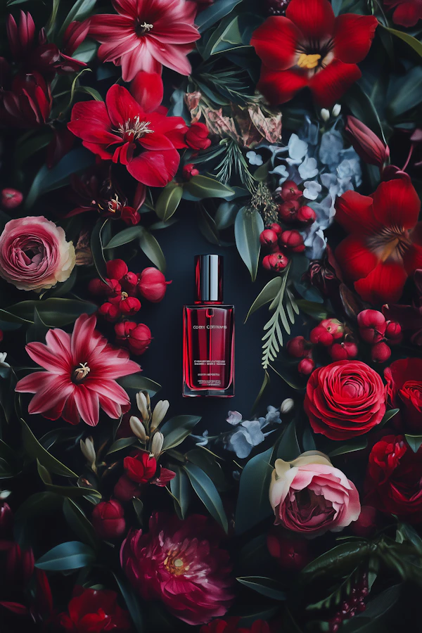 Red Perfume & Flowers