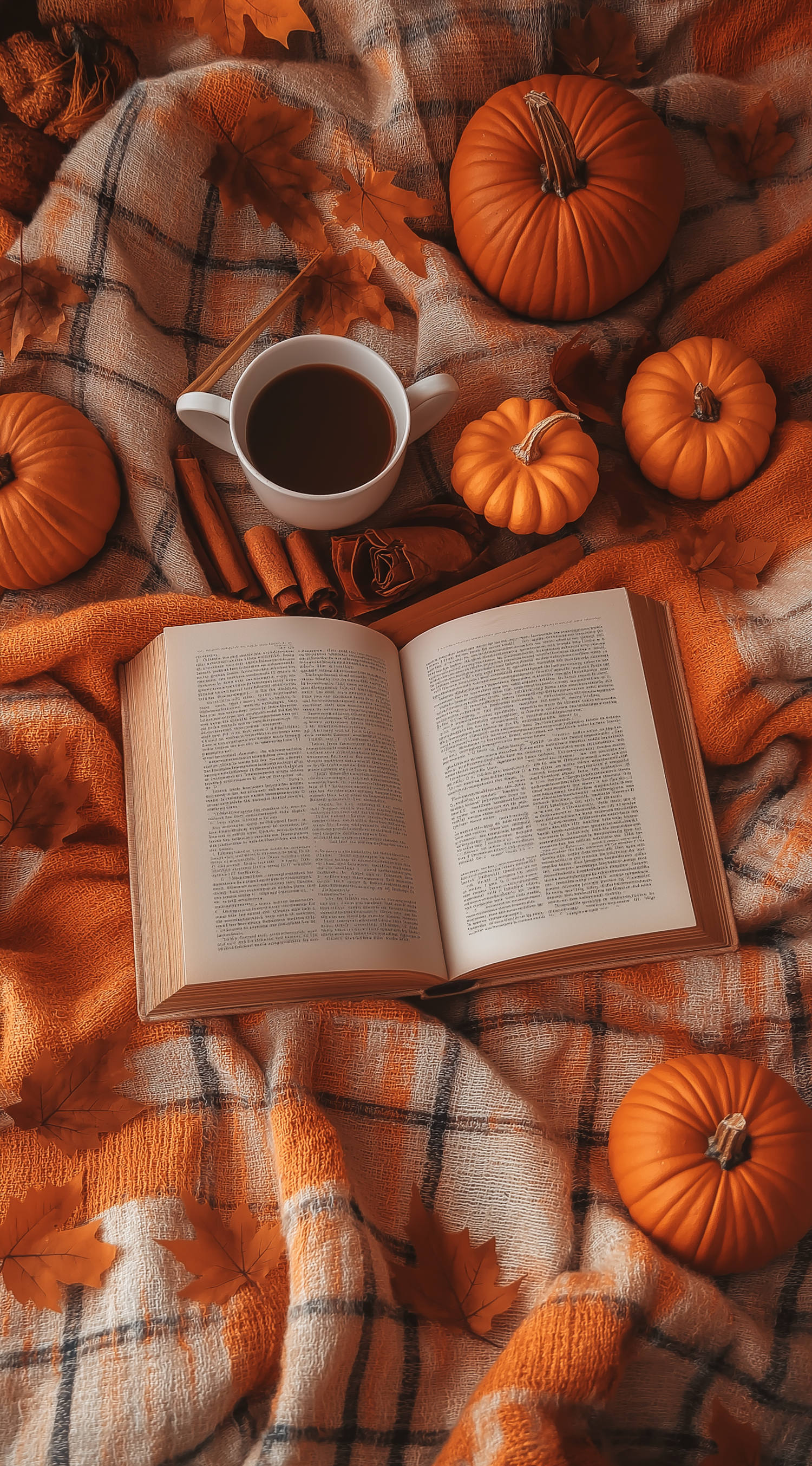 Cozy Autumn Reading Scene