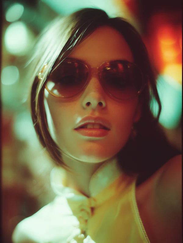 Retro Portrait Close-Up