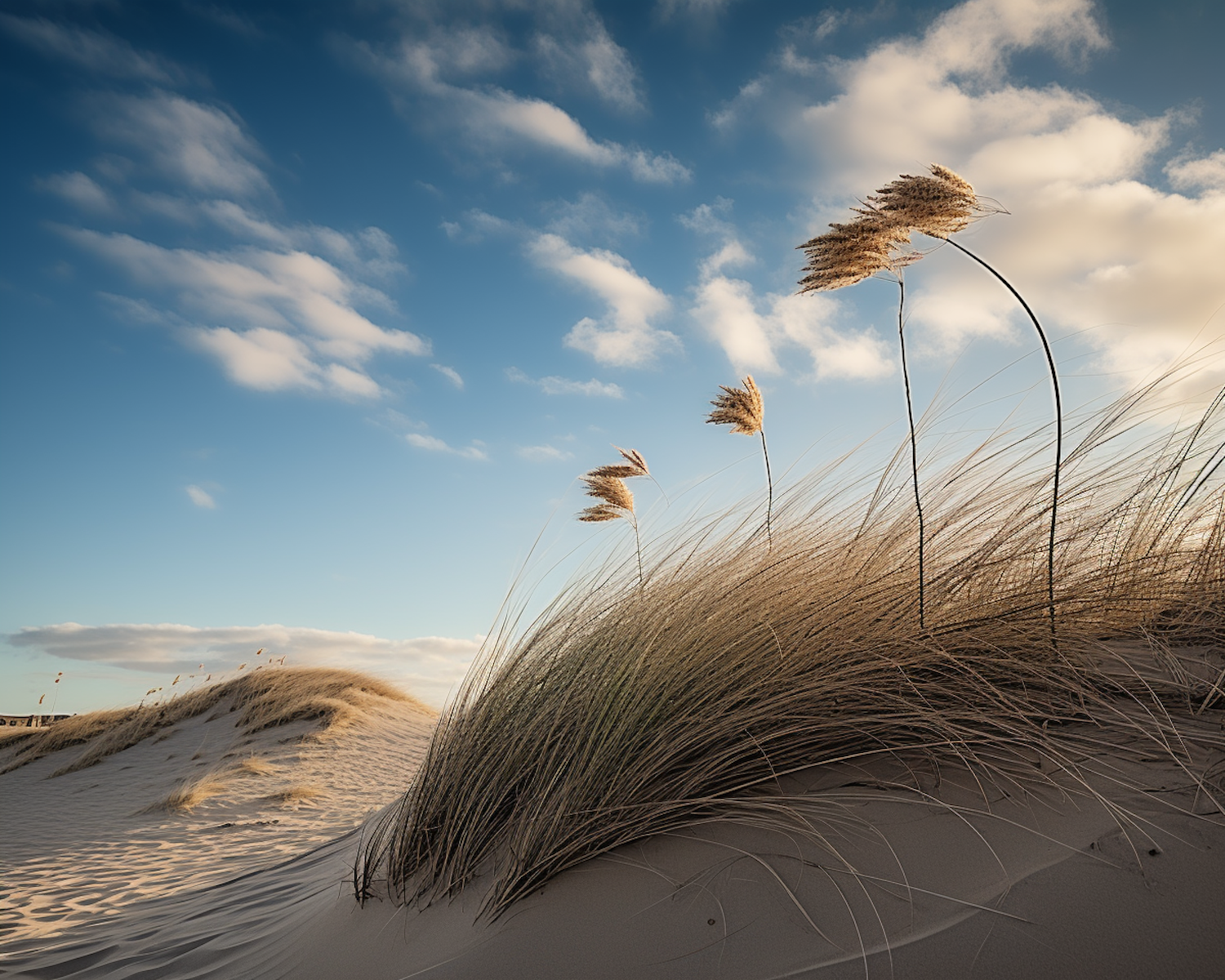 Tranquil Dunes and Marram Grass at Twilight