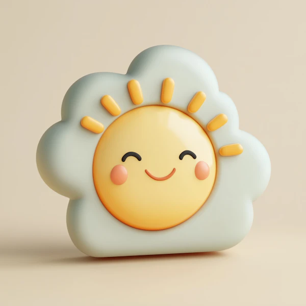Smiling Sun in Cloud