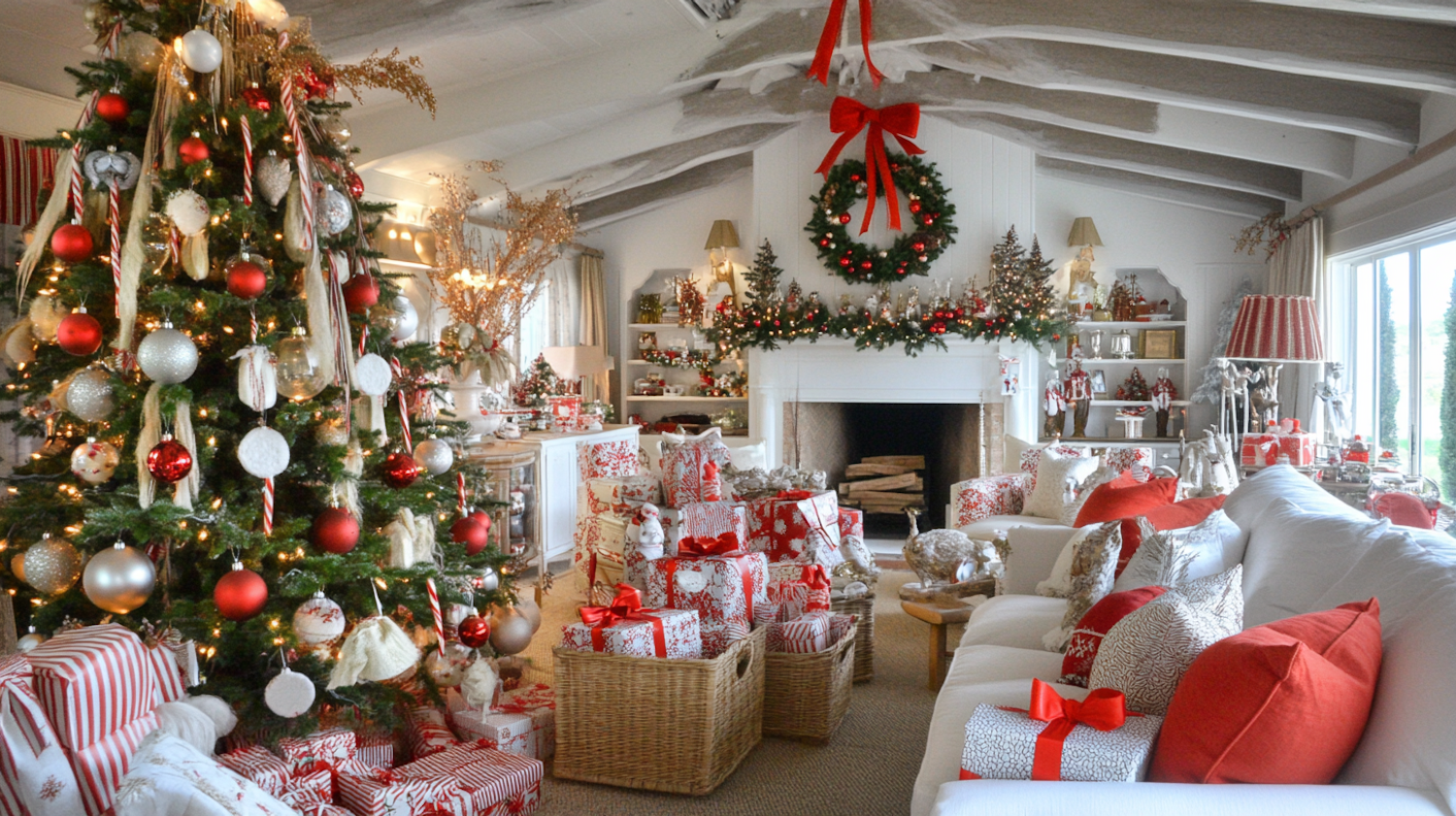 Festive Living Room for Christmas