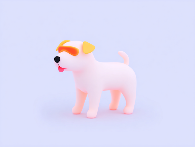 Stylized Dog Illustration