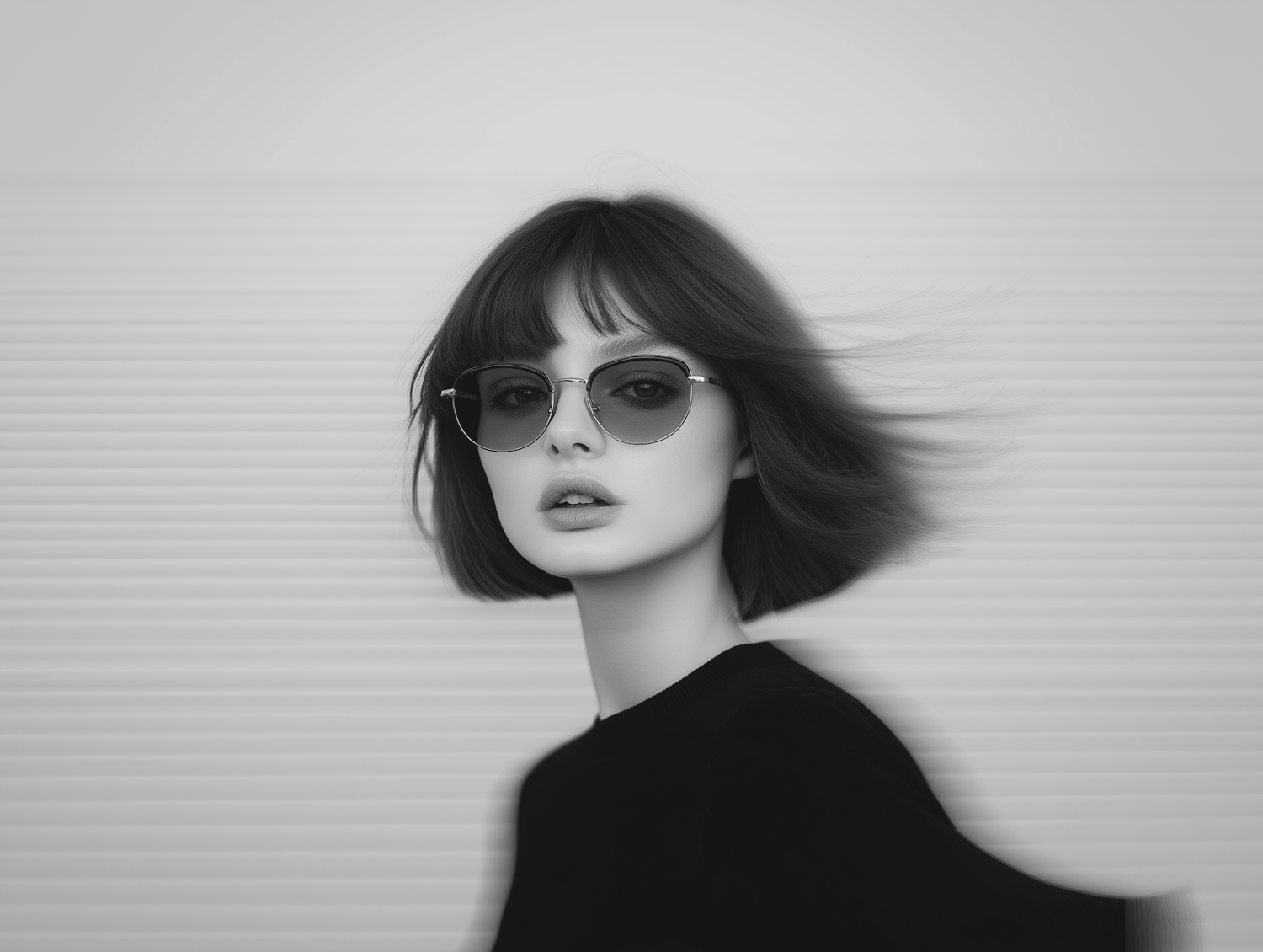 Chic Portrait of a Young Woman