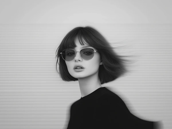 Chic Portrait of a Young Woman