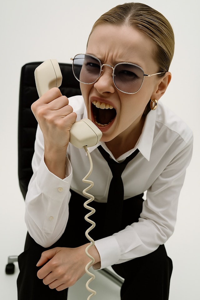 Frustrated Woman Shouting