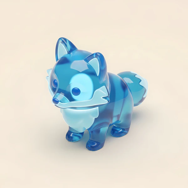 Translucent Blue Fox