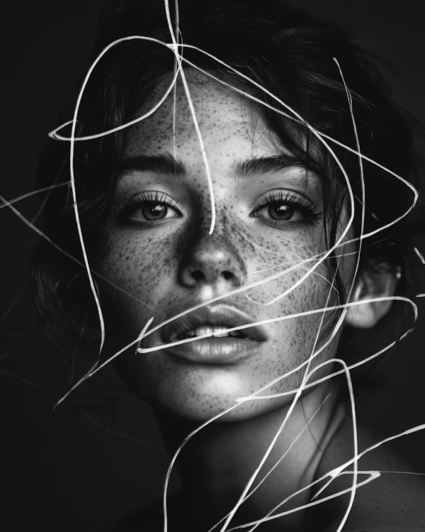 Black-and-White Portrait