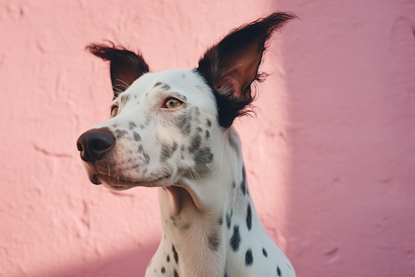 Elegant Dalmatian in the Breeze