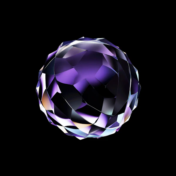 Faceted Crystal Sphere