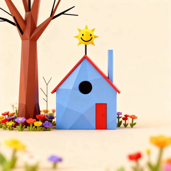 Whimsical House Scene