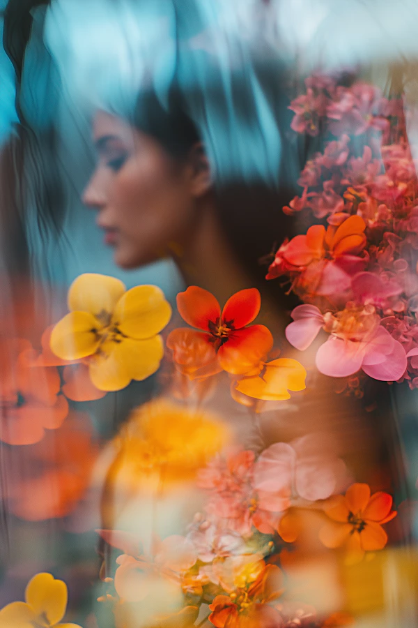 Dreamy Floral Portrait
