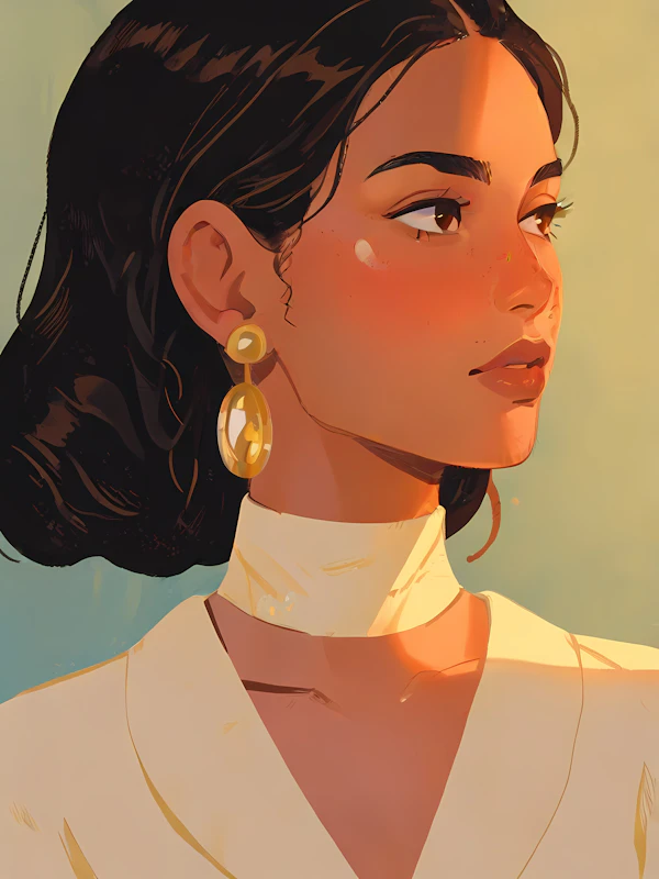 Serene Woman Portrait
