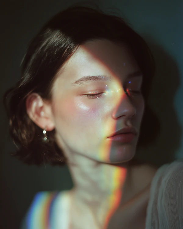 Serene Rainbow Portrait