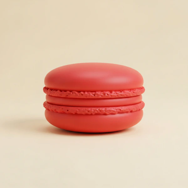 Red Macaron Display