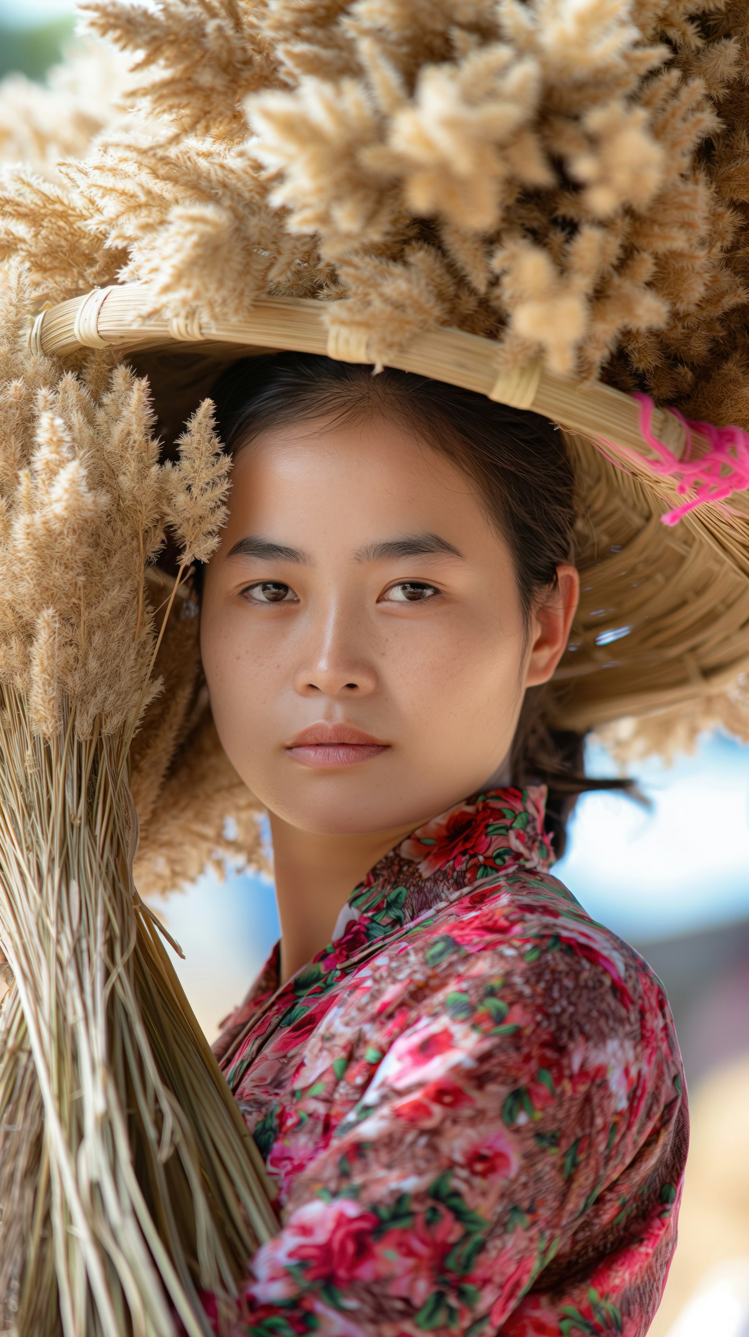 Woman with Wheat Hat