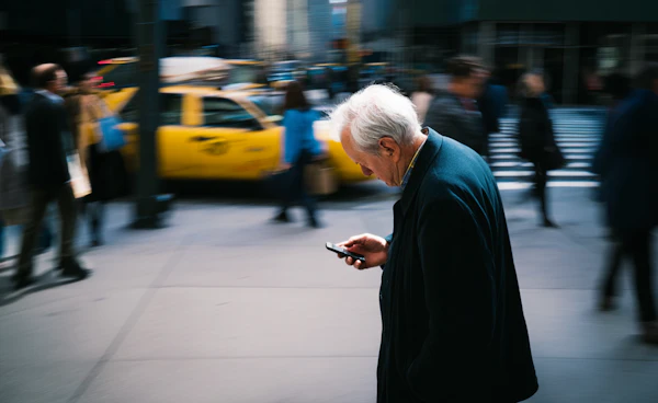 Elderly Man in City