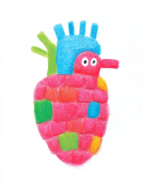 Whimsical Heart Art