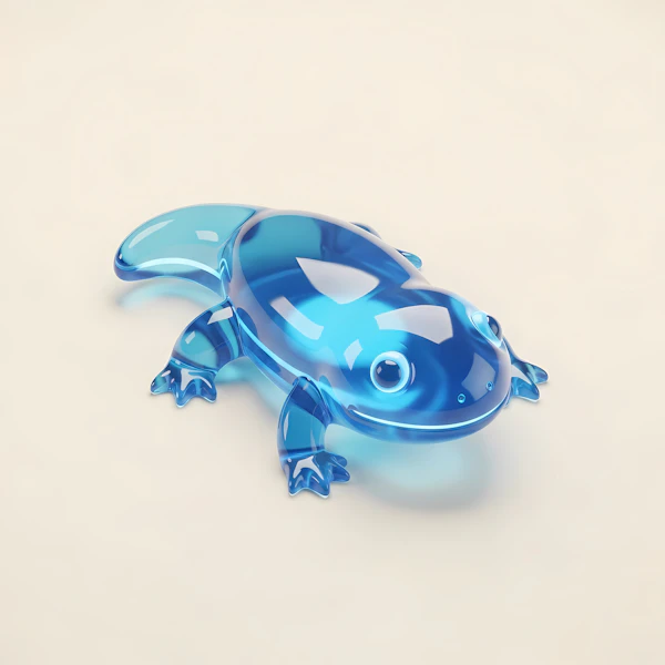 Translucent Blue Salamander