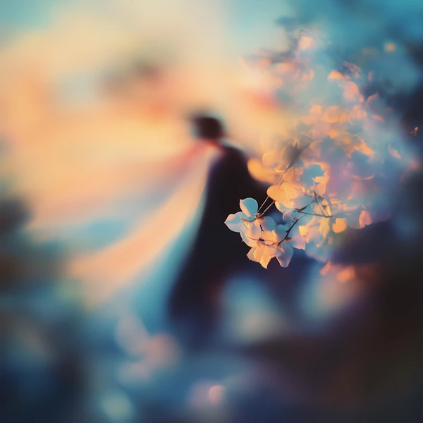 Dreamy Floral Silhouette