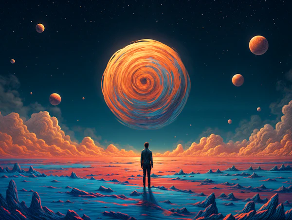 Surreal Cosmic Landscape