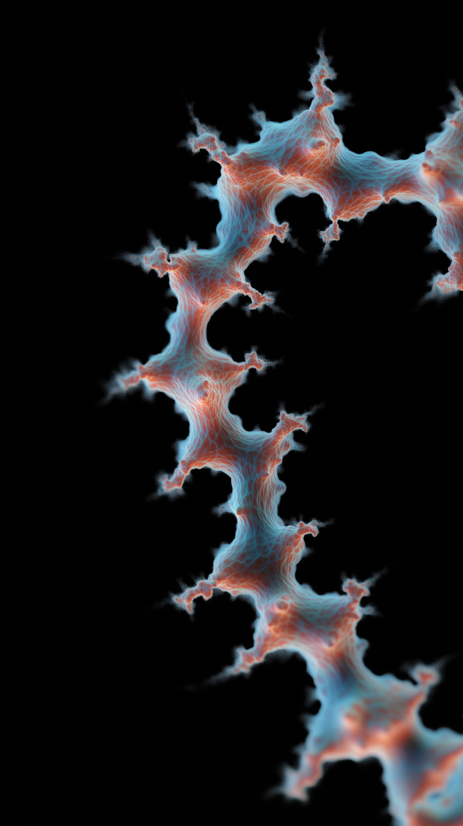 Fractal Pattern on Black Background