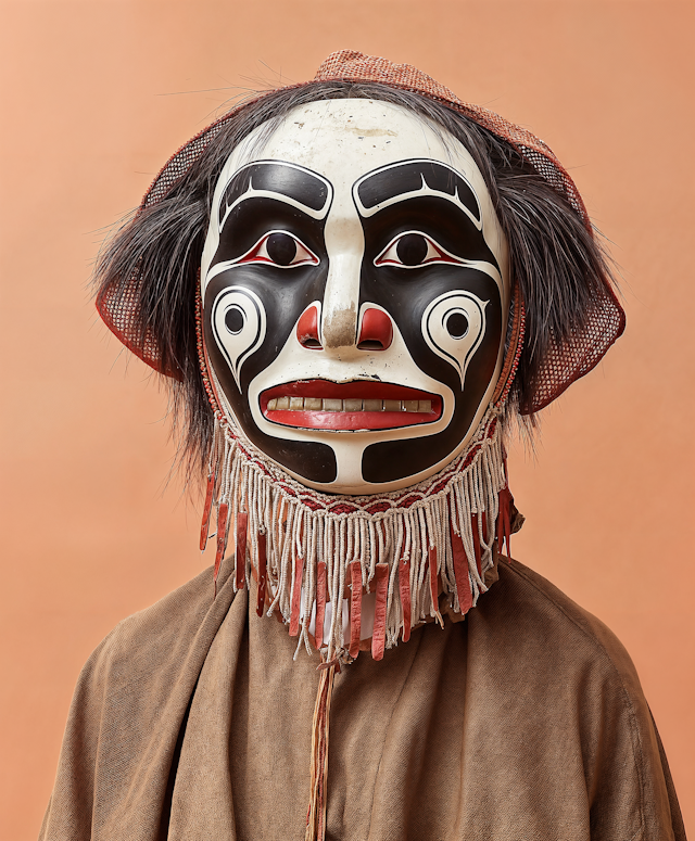 Cultural Ceremony Mask Portrait