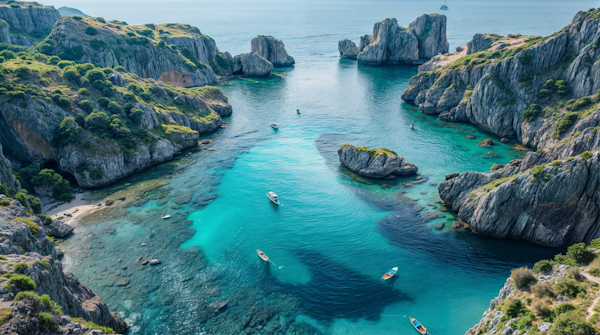 Coastal Seascape Aerial View