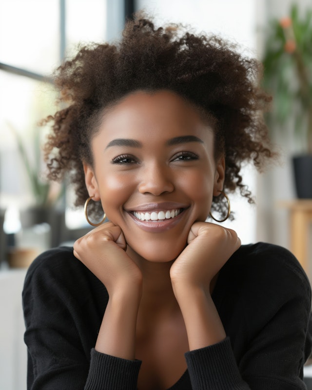 Radiant Smiling Woman