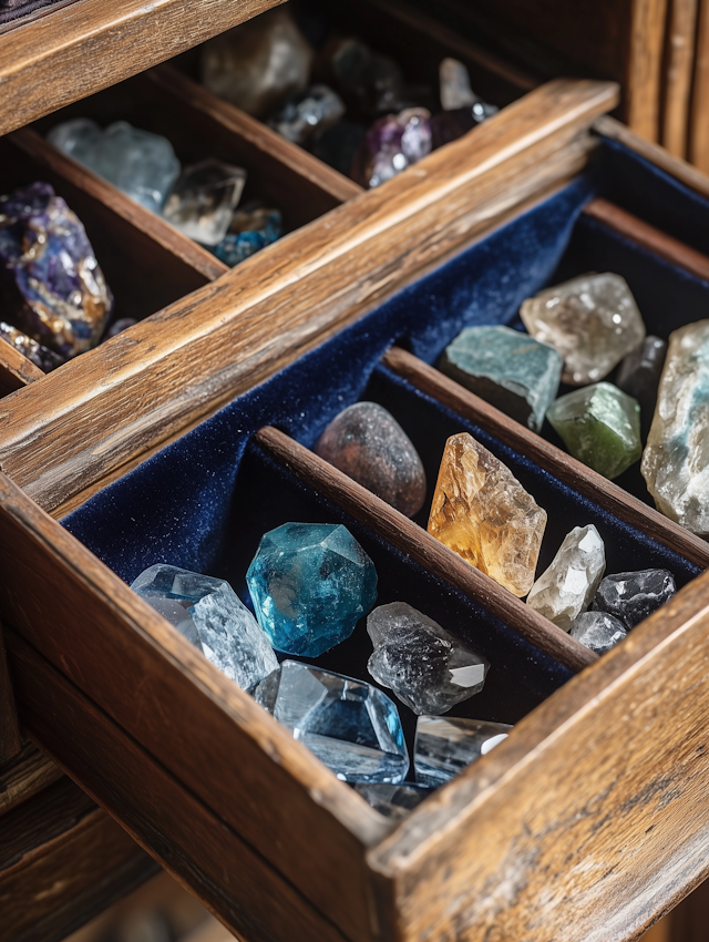 Gemstone Drawer Display