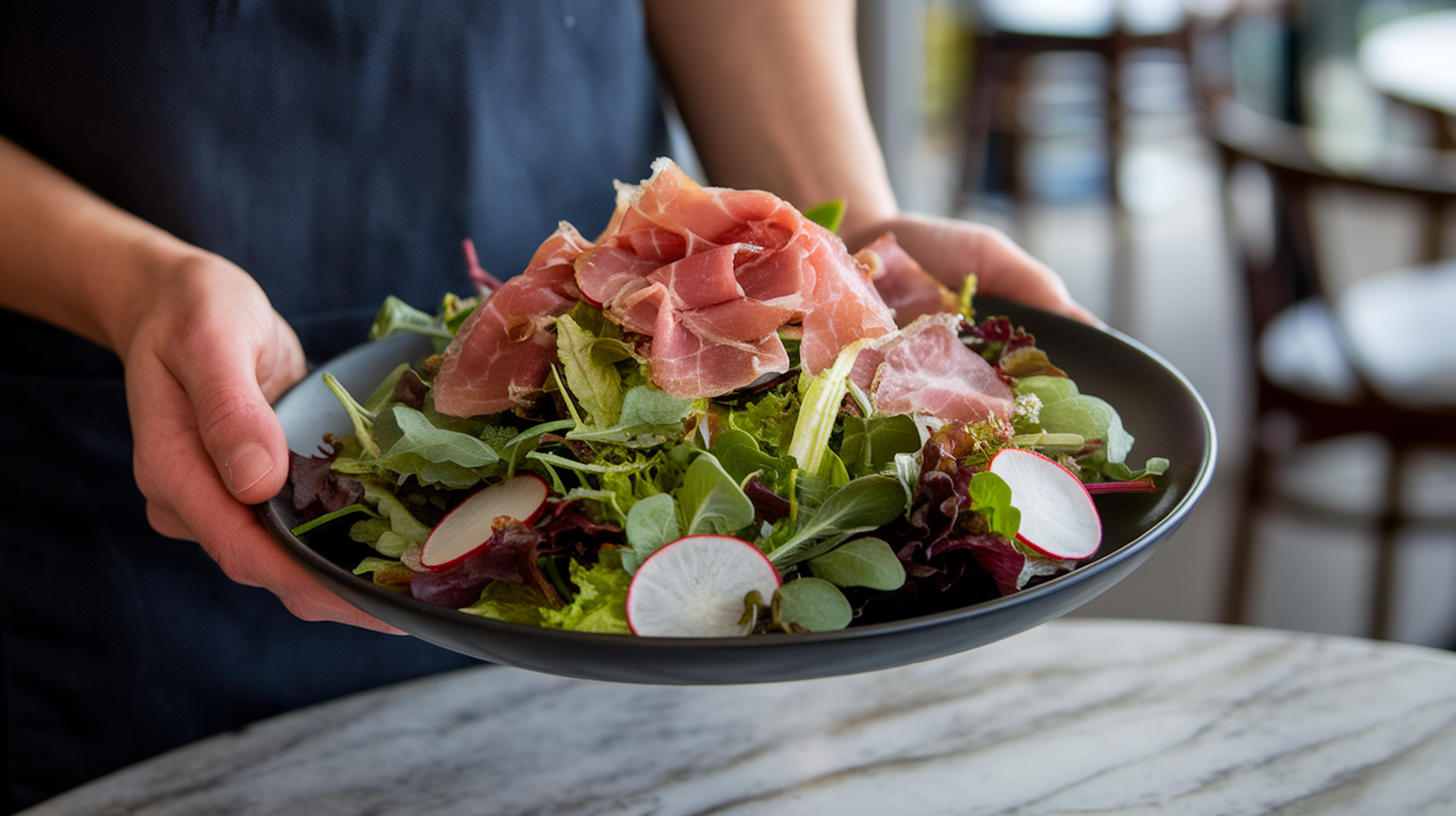 Colorful Salad Presentation