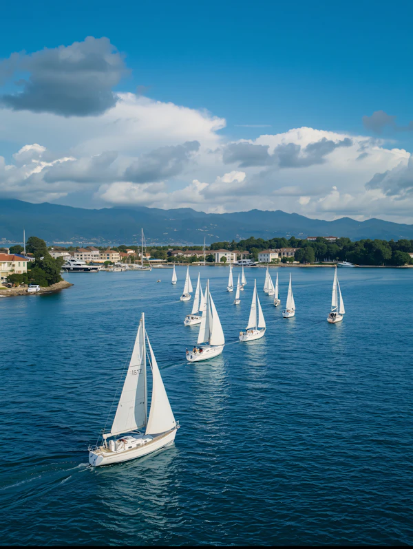 Sailboats on Calm Waters