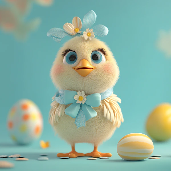 Easter Chick Illustration
