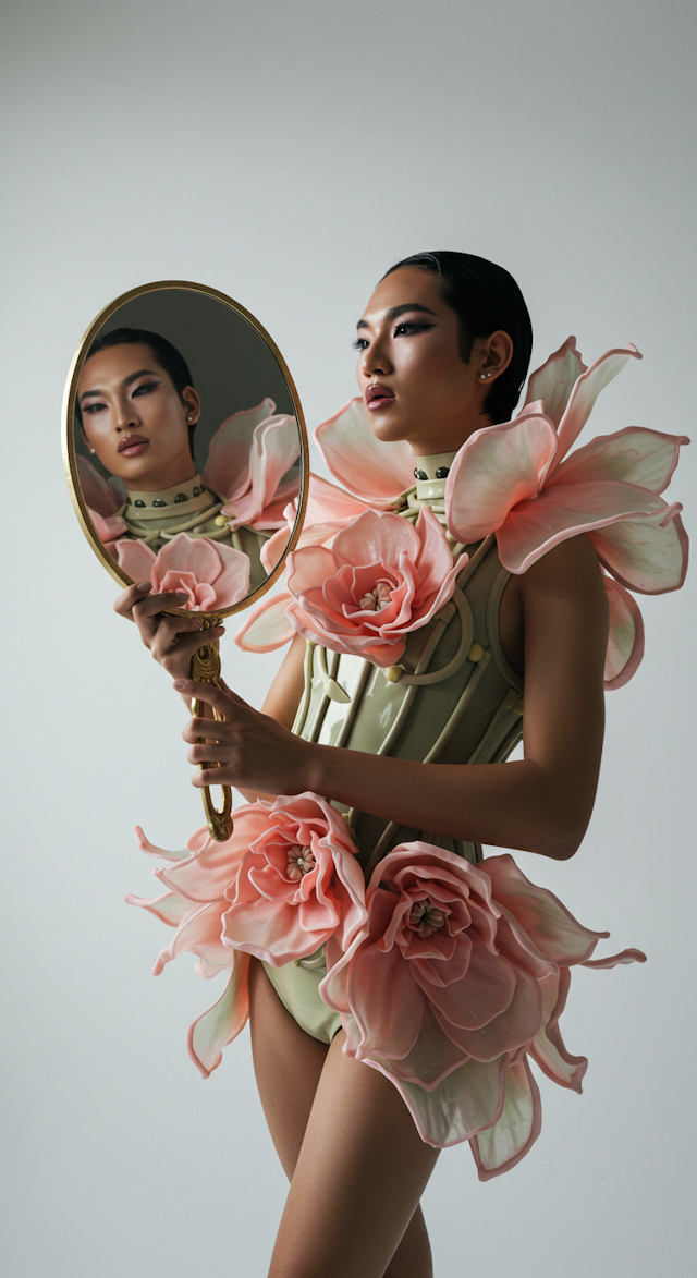 Floral Avant-Garde Look