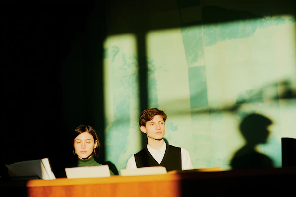 Sunlit Desk Scene