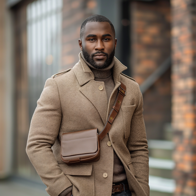 Stylish Man in Urban Setting