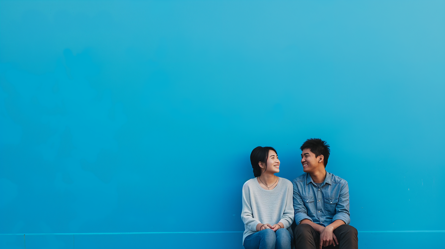 Couple in Blue