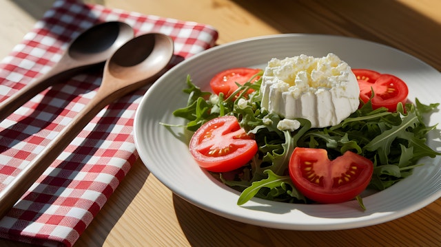 Fresh Salad on Plate