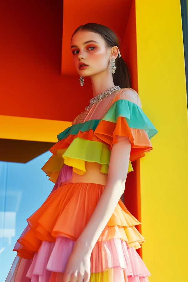 Vibrant Fashion Portrait