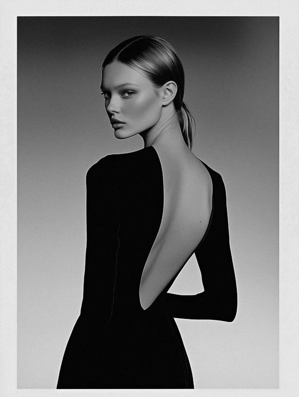 Elegant Monochrome Portrait