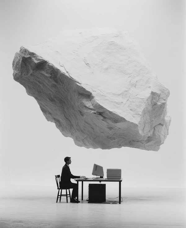 Surreal Office Scene